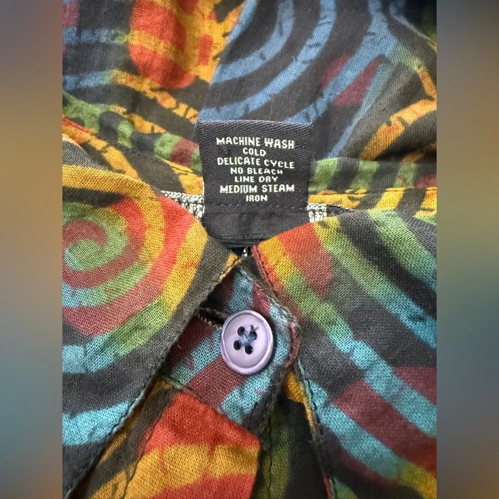 Vibrant Multicolor Asymmetrical Swirl Dress